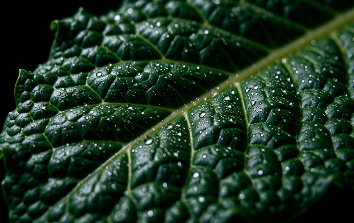 Vibrant healthy leaf representing vitality